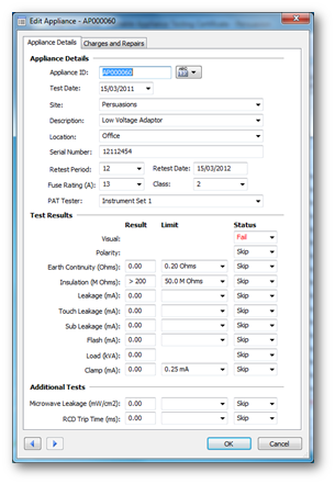 EasyPAT Portable Appliance Testing Software